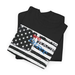 We Race Dirt Racing Flag Unisex Tee
