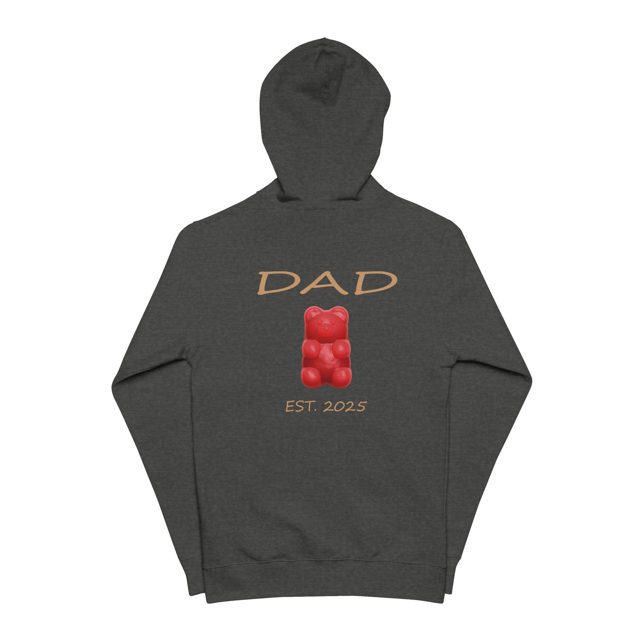 Dad Est. 2025 Gummy Bear Zip-Up Hoodie